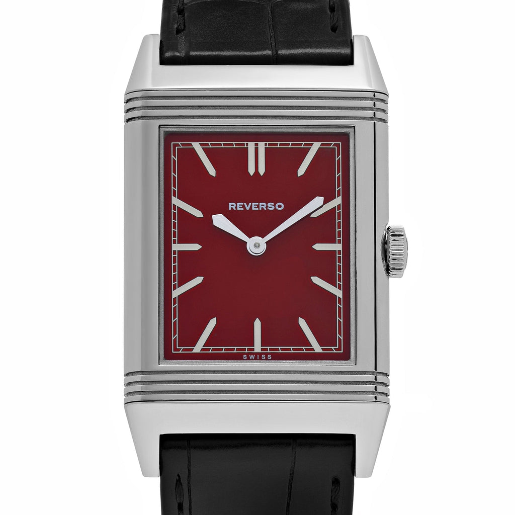 Jaeger-LeCoultre Reverso 278856J Stainless Steel Red Dial Special '1931 Rouge' Edition