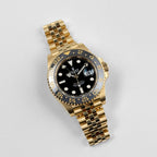 Rolex GMT-Master II 3285 V3 – Swiss Super Clone 126718GRNR Yellow Gold Black Dial Jubilee (2023)