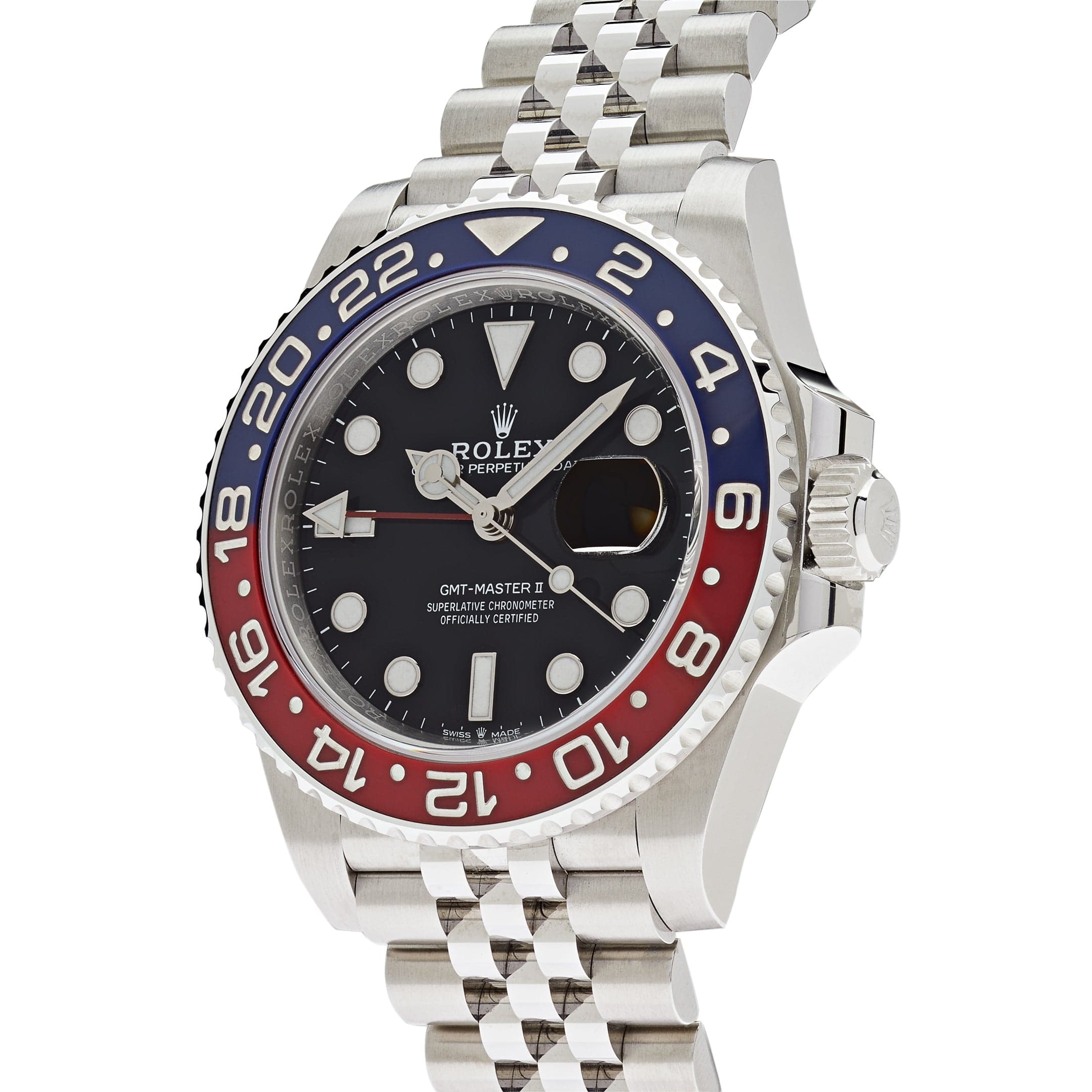 Rolex GMT-Master II 3285 V3 – Swiss Super Clone 126710BLRO 'Pepsi' Stainless Steel Black Dial Jubilee (2025)