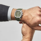 Patek Philippe Aquanaut 3285 V3 – Swiss Super Clone 5968G-010 Chronograph White Gold Khaki Green Dial (2023)