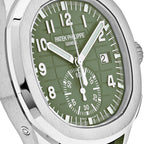 Patek Philippe Aquanaut 3285 V3 – Swiss Super Clone 5968G-010 Chronograph White Gold Khaki Green Dial (2023)