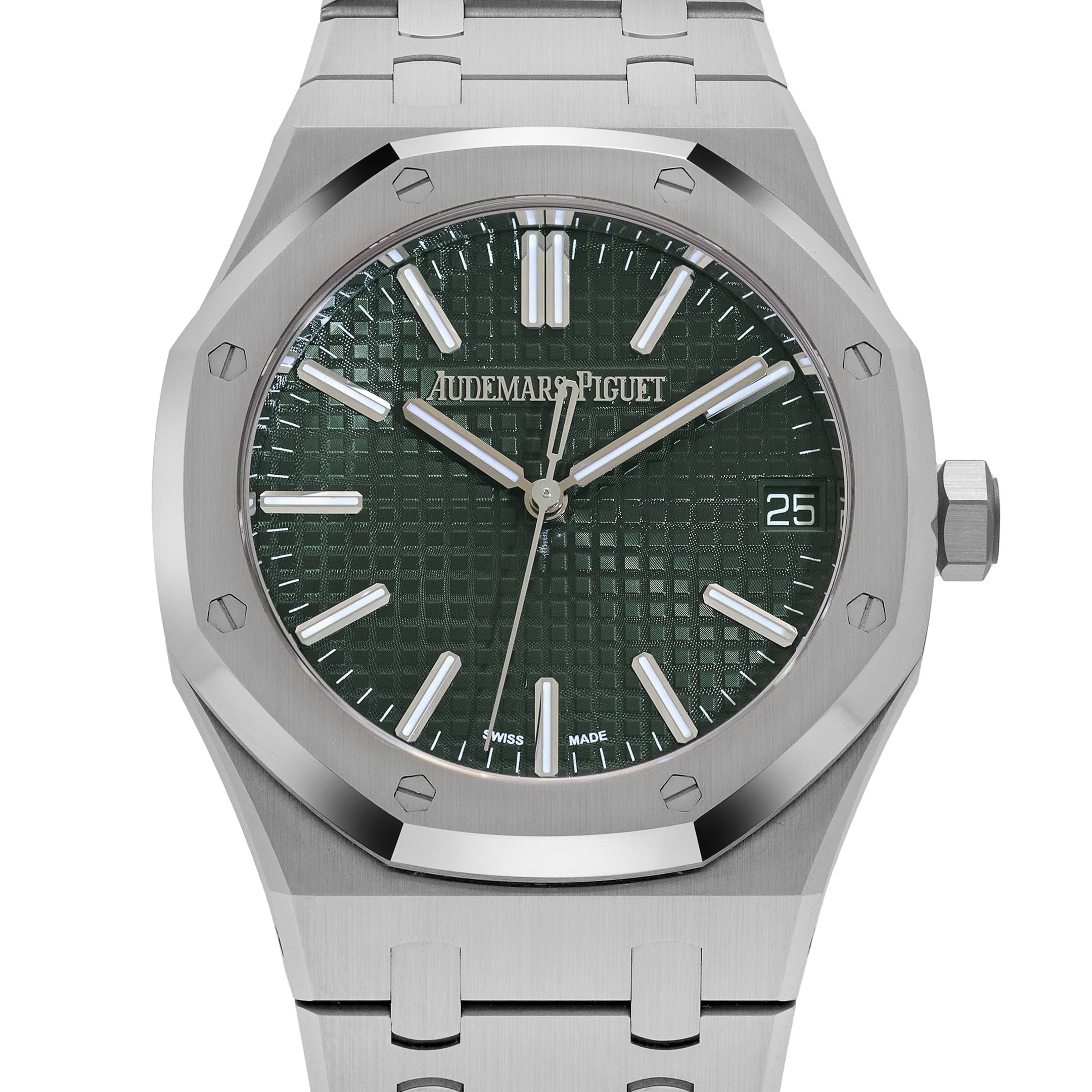 Audemars Piguet Royal Oak 3285 V3 – Swiss Super Clone 15510ST.OO.1320ST.09 Stainless Steel Green Dial (2025)