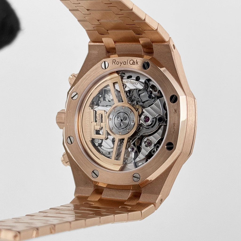 Audemars Piguet Royal Oak Super Clone 26240OR.OO.1320OR.04 Chronograph '50th Anniversary' Rose Gold Khaki Green Dial (2022) Swiss 3285 Movement