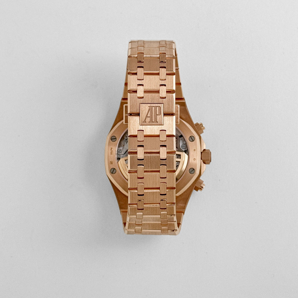 Audemars Piguet Royal Oak Super Clone 26240OR.OO.1320OR.04 Chronograph '50th Anniversary' Rose Gold Khaki Green Dial (2022) Swiss 3285 Movement